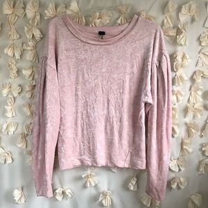 Free People velvet top
